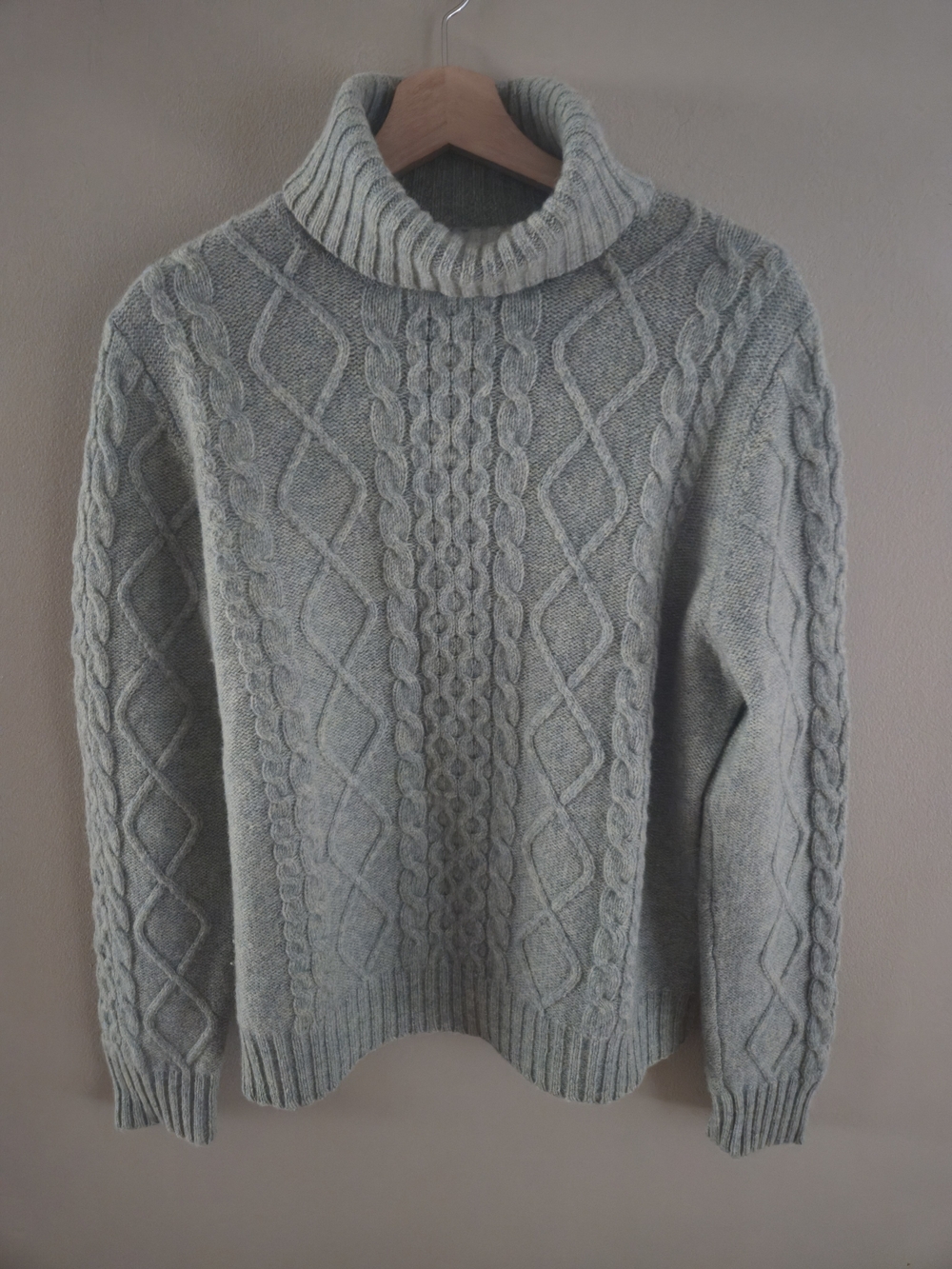 Field Gear 100% Wool Men's Sweater Cable-Knit Made In Australia Vintage